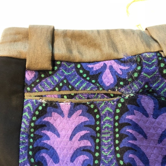 Tracy Reese Multi-color pants with defects E4 - Picture 7 of 8